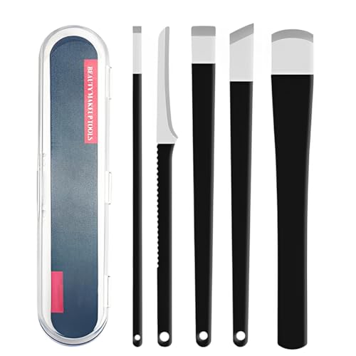 LAJUP 5 Stück Pediküre Messer Kits eingewachsene Zehennägel Werkzeuge Professionelle Fußreparatur-Set mit scharfer Klinge Hornhautentfernung Pediküre Set von LAJUP