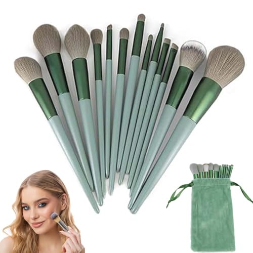 Pinselset Makeup LAJUP 13 Stück Professionelle Makeup Pinsel Set mit Reisetasche, Premium Synthetische Stiftung Puder Blush Blending Face Brush Lidschatten Kit Makeup Pinsel Tools von LAJUP