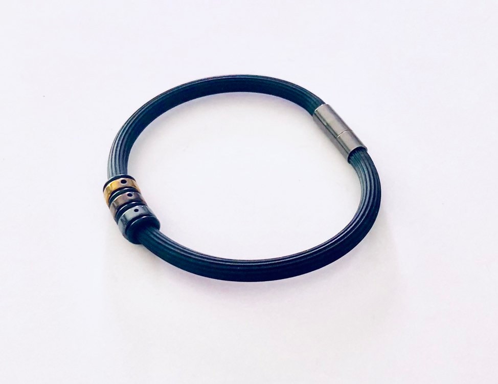 Herren 3-Farbiges Gummiarmband von LAJewelryStudio