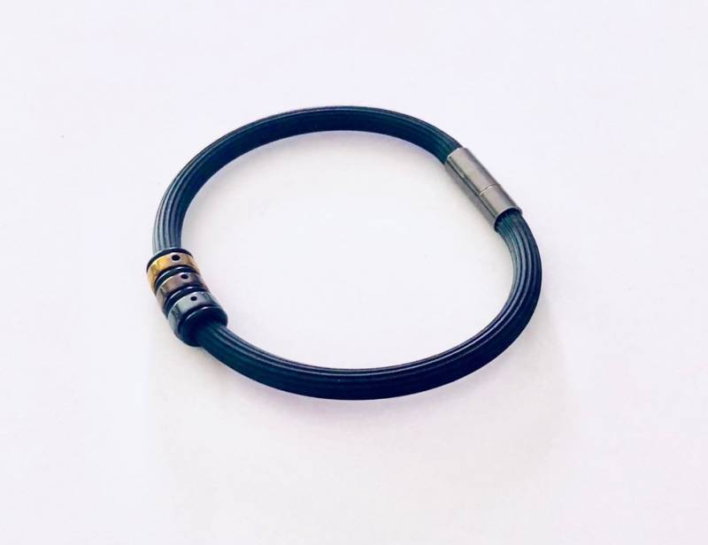 Herren 3-Farbiges Gummiarmband Herren 3-Farbiges Gummiarmband von LAJewelryStudio