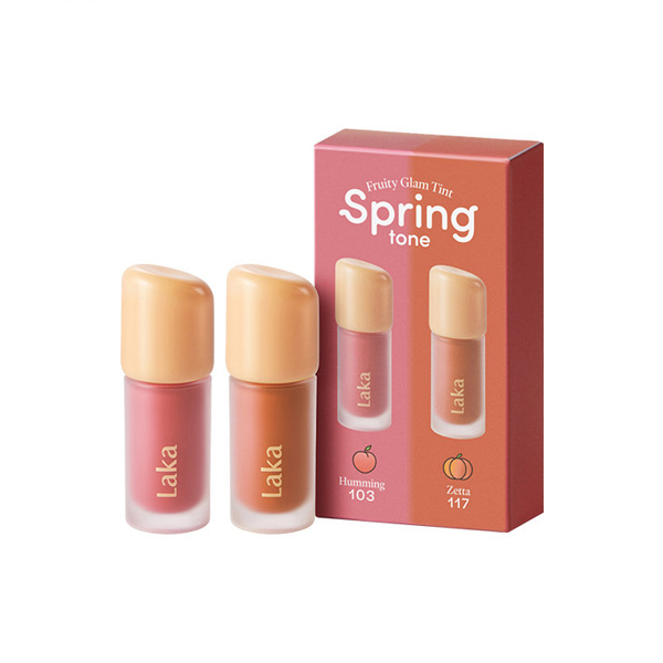 LAKA - Fruity Glam Tint Mini Duo - 1.9g*2 - Spring Tone Edition von LAKA