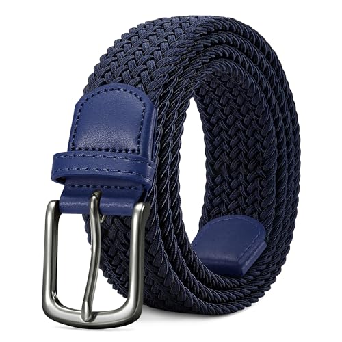 LAKIDAY Flechtgürtel aus Stoff, Elastischer Stretchgürtel für Damen und Herren Blau 120 cm Hochwertig & Bequem Breite 3.5 cm LAKIDAY Flechtgürtel aus Stoff, Elastischer Stretchgürtel für Damen und Herren Blau 120 cm Hochwertig & Bequem Breite 3.5 cm von LAKIDAY