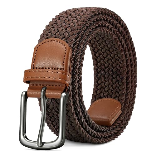 LAKIDAY Flechtgürtel aus Stoff, Elastischer Stretchgürtel für Damen und Herren Braun 120 cm Hochwertig & Bequem Breite 3.5 cm LAKIDAY Flechtgürtel aus Stoff, Elastischer Stretchgürtel für Damen und Herren Braun 120 cm Hochwertig & Bequem Breite 3.5 cm von LAKIDAY