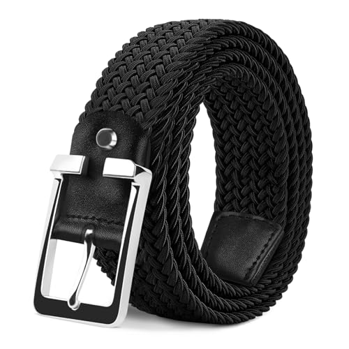 LAKIDAY Flechtgürtel aus Stoff, Elastischer Stretchgürtel für Damen und Herren Schwarz-3 120 cm Hochwertig & Bequem Breite 3.5 cm LAKIDAY Flechtgürtel aus Stoff, Elastischer Stretchgürtel für Damen und Herren Schwarz-3 120 cm Hochwertig & Bequem Breite 3.5 cm von LAKIDAY
