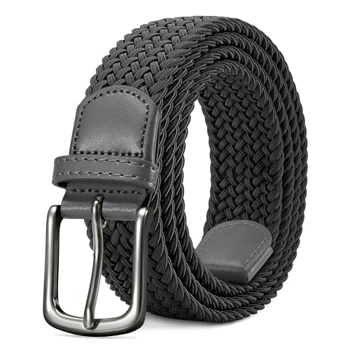 LAKIDAY Flechtgürtel aus Stoff, Elastischer Stretchgürtel für Damen und Herren Grau 115 cm Hochwertig & Bequem Breite 3.5 cm LAKIDAY Flechtgürtel aus Stoff, Elastischer Stretchgürtel für Damen und Herren Grau 115 cm Hochwertig & Bequem Breite 3.5 cm von LAKIDAY