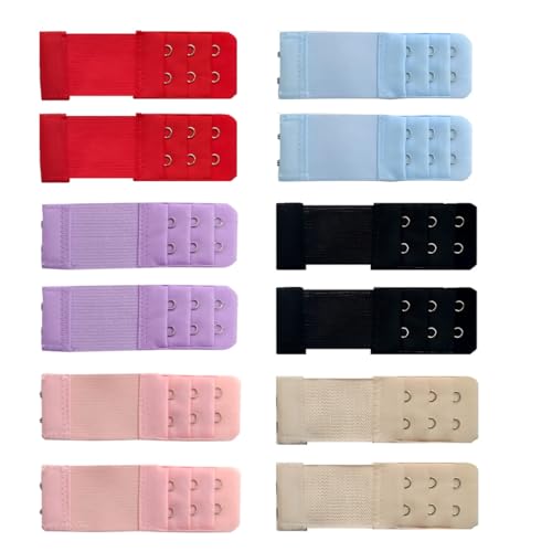 LAKJUOZ 12 Stück Bh Verlängerung 2 Haken 3 Reihen,Bh Erweiterung 2 Haken, Bra Extender Bh Verschluss Verlängerung Weicher, Bequemer Gummizug Für Damen LAKJUOZ 12 Stück Bh Verlängerung 2 Haken 3 Reihen,Bh Erweiterung 2 Haken, Bra Extender Bh Verschluss Verlängerung Weicher, Bequemer Gummizug Für Damen von LAKJUOZ