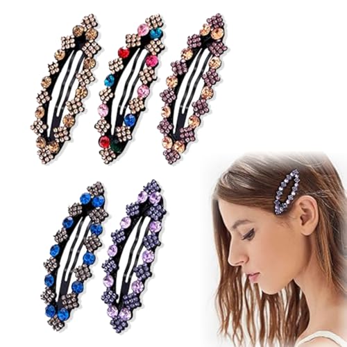 LAKJUOZ Haarspangen Damen 5 Stück Strass Snap Haarspangen Shinny Bb Haarspangen Glitzer Haarschmuck Snap Haarspangen Damen Haarnadeln Glitzer Haarklammern LAKJUOZ Haarspangen Damen 5 Stück Strass Snap Haarspangen Shinny Bb Haarspangen Glitzer Haarschmuck Snap Haarspangen Damen Haarnadeln Glitzer Haarklammern von LAKJUOZ