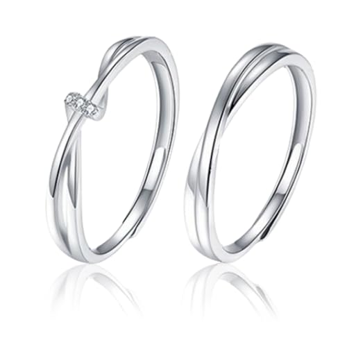 LAKJUOZ 1 Paar Ring Silber 925 Damen, Fidget Ring Daumenring Verstellbar Mit Zirkonia, Zehenring Zeigefinger Verstellbare Ringe Offen Fußringe Modeschmuck Für Ehefrau Freundin Freund LAKJUOZ 1 Paar Ring Silber 925 Damen, Fidget Ring Daumenring Verstellbar Mit Zirkonia, Zehenring Zeigefinger Verstellbare Ringe Offen Fußringe Modeschmuck Für Ehefrau Freundin Freund von LAKJUOZ