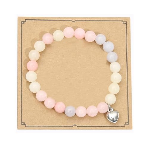 LAKJUOZ 1 Stück Jahren Geburtstagsgeschenke Für Mädchen Und Frauen Naturstein-Herzarmbänder Für Mama Tante Ehefrau Freundin Schwester Birthday Gifts For Girls Women LAKJUOZ 1 Stück Jahren Geburtstagsgeschenke Für Mädchen Und Frauen Naturstein-Herzarmbänder Für Mama Tante Ehefrau Freundin Schwester Birthday Gifts For Girls Women von LAKJUOZ
