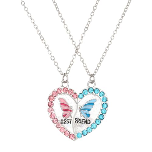 LAKJUOZ 2 Stück Halskette Damen Kette Damen Freundschaftskette Beste Freundin Geschenke Geschenke Für Freundin Schmetterlings-Halskette Cartoon Girl Bff Best Friend Halskette LAKJUOZ 2 Stück Halskette Damen Kette Damen Freundschaftskette Beste Freundin Geschenke Geschenke Für Freundin Schmetterlings-Halskette Cartoon Girl Bff Best Friend Halskette von LAKJUOZ