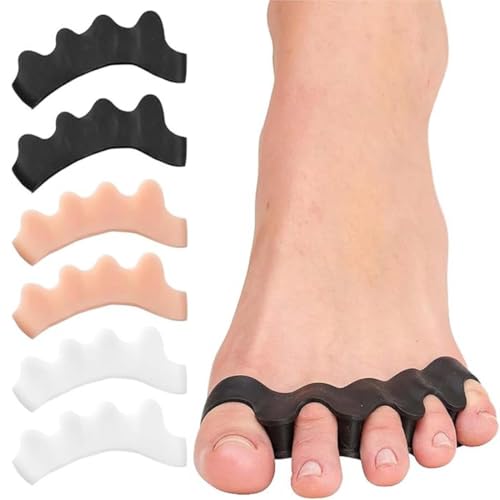 LAKJUOZ 3 Paare Zehenspreizer Silicone Toe Separators For Correct Hallux Valgus, Toe Separators For Men Feet, Hammer Toe Straightener For Women, Yoga Exercises, Foot Alignment LAKJUOZ 3 Paare Zehenspreizer Silicone Toe Separators For Correct Hallux Valgus, Toe Separators For Men Feet, Hammer Toe Straightener For Women, Yoga Exercises, Foot Alignment von LAKJUOZ