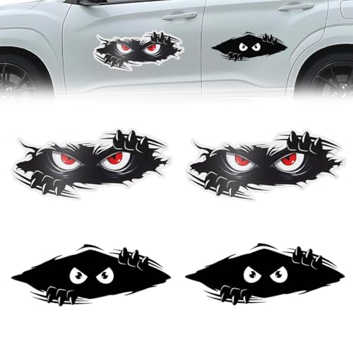 LAKJUOZ 4 Stück 3D Autoaufkleber Funny Peeking Monster Cartoon Auto-Aufkleber Peeking Monster Scary Eyes Autoaufkleber Peeking Elf Wasserdichter Autoaufkleber Smile And Anger Autoaufkleber LAKJUOZ 4 Stück 3D Autoaufkleber Funny Peeking Monster Cartoon Auto-Aufkleber Peeking Monster Scary Eyes Autoaufkleber Peeking Elf Wasserdichter Autoaufkleber Smile And Anger Autoaufkleber von LAKJUOZ