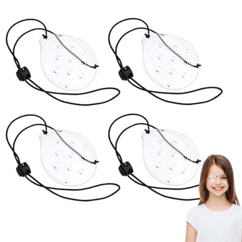 LAKJUOZ 4 Stück Augenklappe Transparent Medical Eye Patches For Adults And Children, Adjustable, Comfortable Eye Mask After Surgery, Breathable Eye Patch For Left Or Right LAKJUOZ 4 Stück Augenklappe Transparent Medical Eye Patches For Adults And Children, Adjustable, Comfortable Eye Mask After Surgery, Breathable Eye Patch For Left Or Right von LAKJUOZ