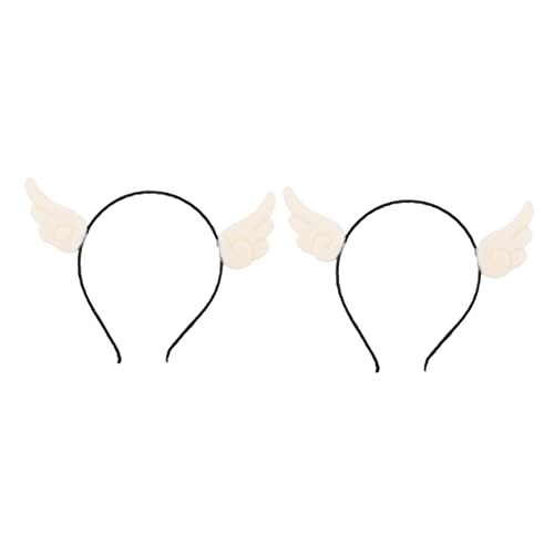 LALADEFIEE 2 Stück Flügel-kopfschmuck Flügel-kopfbedeckung Flügel-stirnband Cosplay-haar Für Halloween-party von LALADEFIEE