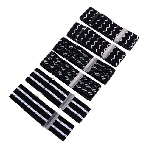 3Paare Verstellbare Armbänder für Stretchy Rock Armlet Unisex Manschettenhalter Wiederverwendbar Designs Variationen von LALADEFIEE