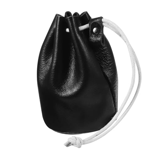 LALADEFIEE Münztasche Mit Kordelzug Kleiner Beutel Für Damen Münzgeldbörse Lederbeutel Mit Kordelzug Geldbörse Für Münzen Und Kleine Gegenstände von LALADEFIEE