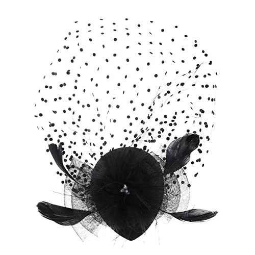 LALADEFIEE Fascinator-kopfschmuck Für Damen Teepartys Hochzeiten Aus Leichtem Stoff Mit Schleier Als Braut-und Bankett-kopfschmuck von LALADEFIEE