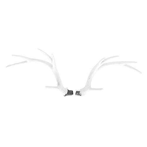 LALADEFIEE 1paar Kunsthorn Weihnachtsdekoration Antler Kopfschmuck Zubehör Weiß Für Kreative Bastelprojekte Für Feste Und Partys Lange Geweihe von LALADEFIEE