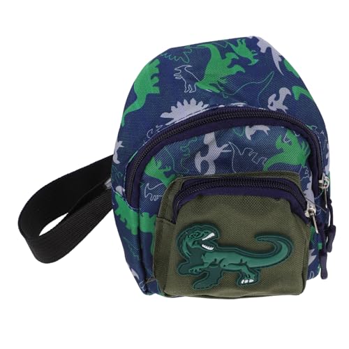 LALADEFIEE Junge Mädchen Umhängetasche Mit Dinosauriermuster Aus Nylonmaterial Brusttasche Zum Aufbewahren Von Schlüsseln Und Spielsachen von LALADEFIEE