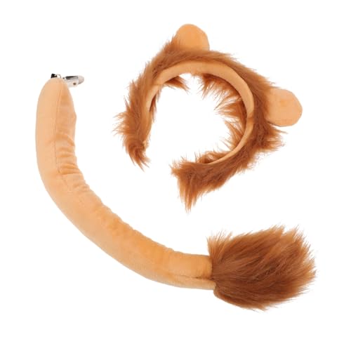 LALADEFIEE Tierohren Stirnband Mit Tierschwanz Decor Für Kostümparty Tragen Zu Festen Und Feiertagen Mit Bezauberndem Design von LALADEFIEE