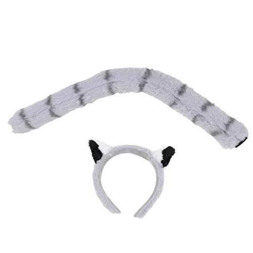 LALADEFIEE 1 Satz Tierstirnband Waschbärohren Festival Reifen karneval haarschmuck faschings haarschmuck stutzenhalter Headset attraktives weibliches Tierkostüm Plüsch von LALADEFIEE