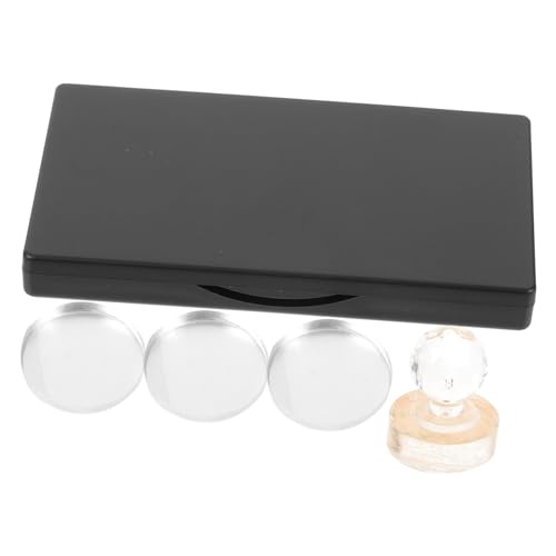 LALADEFIEE 1satz Leere Augenpalette Für Make-up Rechteckige Matte Schwarze Lidschattenbox Mit Pfannen Und Spiegel Für Und Aufbewahrung Von Kosmetik von LALADEFIEE