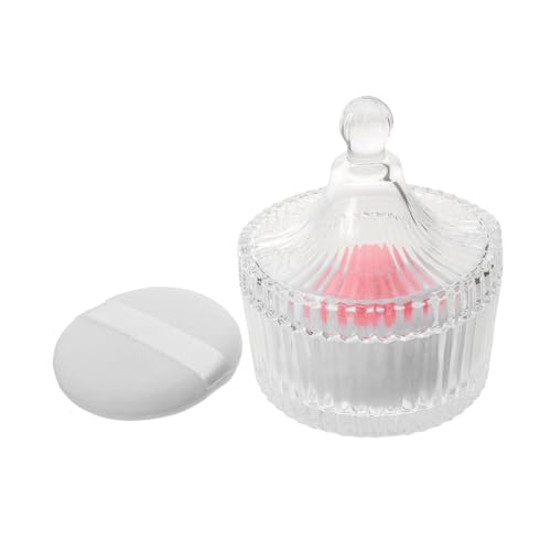 LALADEFIEE 1 Set Puderquaste Mit Aufbewahrungsbox Aus Glas: Lose Make-up-puderquaste Für Gesicht Und Körper – Wiederverwendbarer Foundation- Für Frauen LALADEFIEE 1 Set Puderquaste Mit Aufbewahrungsbox Aus Glas: Lose Make-up-puderquaste Für Gesicht Und Körper – Wiederverwendbarer Foundation- Für Frauen von LALADEFIEE