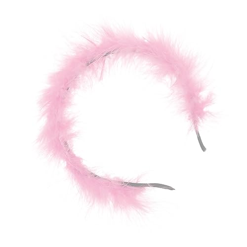 LALADEFIEE Federn Kopfschmuck Stirnband Mit Federn Accessoire Schickes Mädchen Haarband Zarter Elegantes Haarband Für Party Und Besondere Anlässe von LALADEFIEE