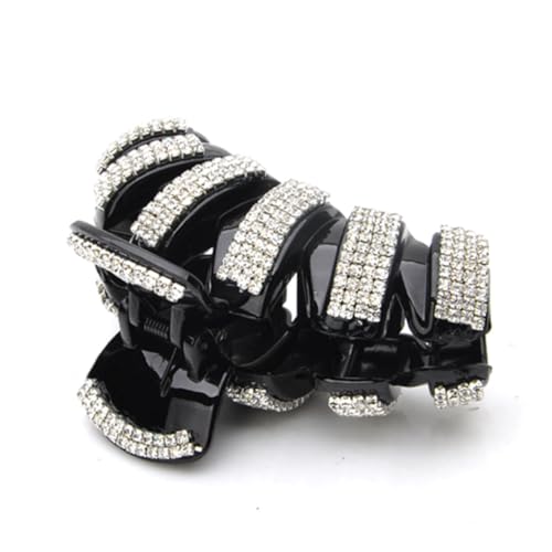 LALADEFIEE 1stück Große Rhinestone Haarklammer Aus Acryl Für Frauen Stylische Haaraccessoires Schwarz Für Haardressing Und Frisurengestaltung LALADEFIEE 1stück Große Rhinestone Haarklammer Aus Acryl Für Frauen Stylische Haaraccessoires Schwarz Für Haardressing Und Frisurengestaltung von LALADEFIEE