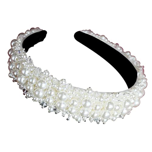 LALADEFIEE Buntes Perlen Breit Haarreifen Damen Haarband Wunderschöner Perlen Stirnband Elegante Haarspange Kopfschmuck LALADEFIEE Buntes Perlen Breit Haarreifen Damen Haarband Wunderschöner Perlen Stirnband Elegante Haarspange Kopfschmuck von LALADEFIEE