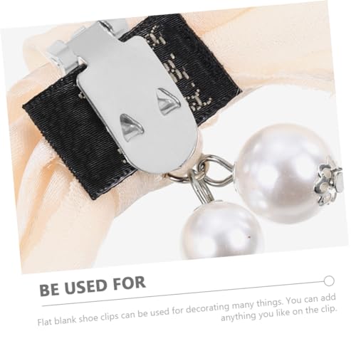 LALADEFIEE 10 Stück Teiliges Schuhclips Damen Schuhschnallen für High Heels Flach Blank DIY Bastelclips Stabile Metall Deko für Schuh und Kleidungsdekoration von LALADEFIEE