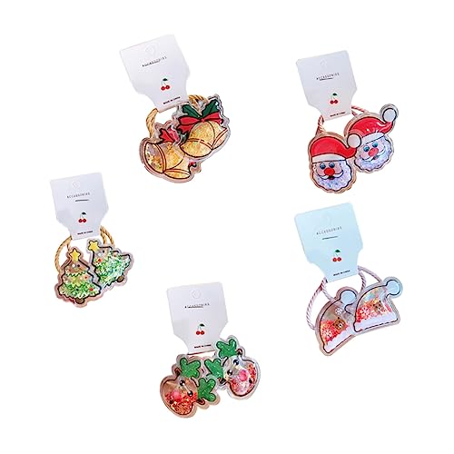 LALADEFIEE Haarbänder Weihnachten Für Mädchen 10-teiliges Haargummi-set Pferdeschwanzhalter Haarschmuck Für Schule Und Partys von LALADEFIEE