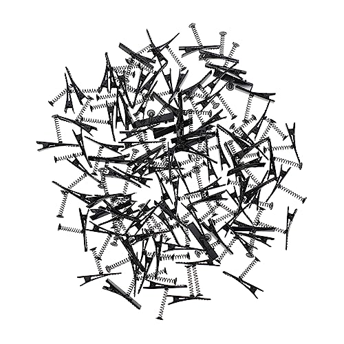 LALADEFIEE 100stücke Eisen Feder-entenschnabel-clip Haarnadel Zubehör Diy Kopfschmuck Haarclip Accessoires Für Handarbeiten Und Bastelbedarf von LALADEFIEE