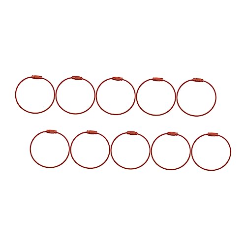 LALADEFIEE Metall Schlüsselanhänger Ring Eisen Schlüsselanhängerteile Langlebige Schlüsselanhänger Installieren Schützt Schlüssel von LALADEFIEE