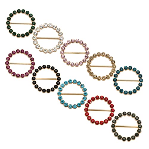 LALADEFIEE 10Stücke Dekorative Schalclips Multifunktionale Hemd Schal Befestigungen Mischfarben für Stilvolle Outfits LALADEFIEE 10Stücke Dekorative Schalclips Multifunktionale Hemd Schal Befestigungen Mischfarben für Stilvolle Outfits von LALADEFIEE