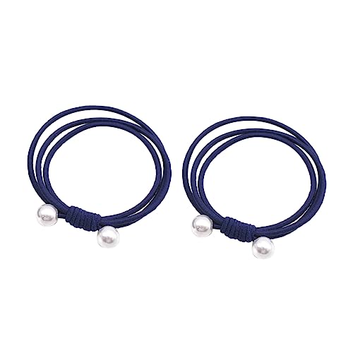 LALADEFIEE 10stücke Elastisches Haarband Mit Künstlichen Perlen Dehnbares Haargummi Für Frauen Und Mädchen Pferdeschwanzhalter Stretch-haarband Haarschmuck Für Jeden Anlass von LALADEFIEE