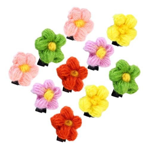 LALADEFIEE 12stücke Mädchen Haarspangen Blumenform Bunte Und Süße Haaraccessoires Für Mädchen Für Geburtstagsfeiern Und Verschiedene Anlässe von LALADEFIEE