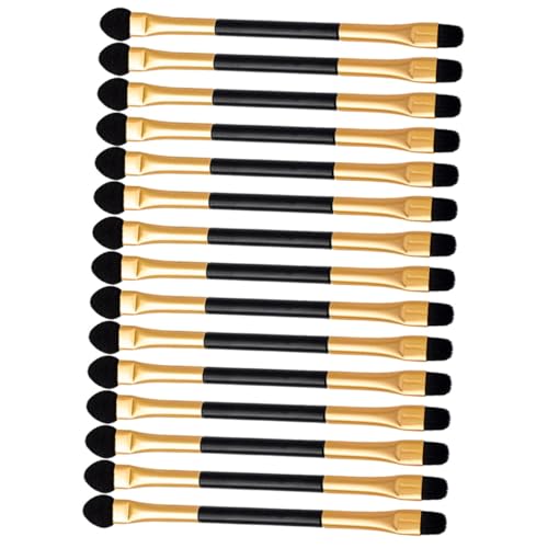LALADEFIEE 15 Stück Teiliges Doppelseitiges Lidschatten make up pinsel Kleines Leichtes Augen make up tool für Präzises Auftragen Mischen und Langanhaltende Nutzung Sicher und Schonend für von LALADEFIEE