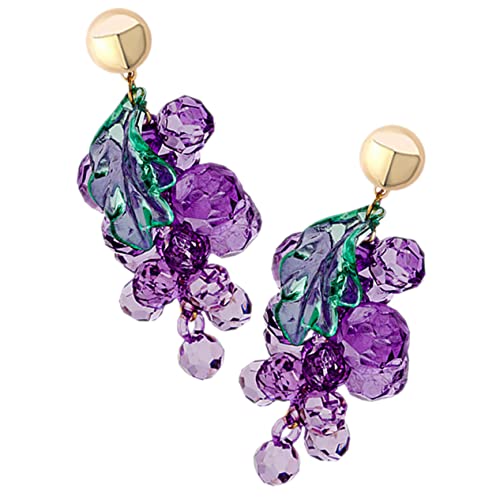 LALADEFIEE 1Paar Traubenohrringe Damen Dangle Obstohrringe für Teenager Kreatives Fruchtdesign für Schule Reisen Partys Eleganter Ohrschmuck Hochwertigem LALADEFIEE 1Paar Traubenohrringe Damen Dangle Obstohrringe für Teenager Kreatives Fruchtdesign für Schule Reisen Partys Eleganter Ohrschmuck Hochwertigem von LALADEFIEE