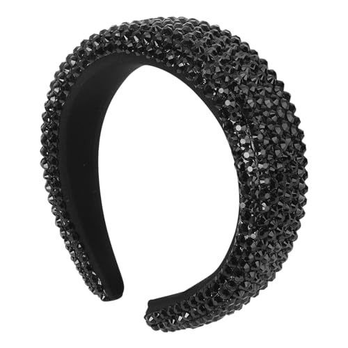 LALADEFIEE Strass Haarreif Haarschmuck Frauen Kopfbedeckung Glänzendes Stirnband Hochzeit Geburtstag Retro Stil Damen Mädchen Anlass Accessoires von LALADEFIEE