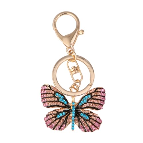 LALADEFIEE Schlüsselring Mit Strasssteinen Metall Taschenanhänger Schlüsselanhänger Anhänger Für Kinder Frauen Sichere Nutzung von LALADEFIEE