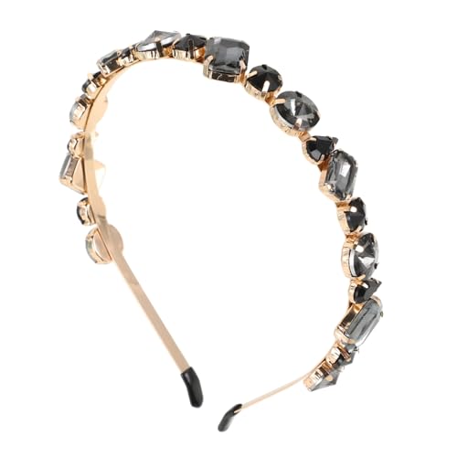 LALADEFIEE 1stück Eleganter Haarreif Mit Glasstein-rhinestones Stilvoller Haarschmuck Schwarz Tägliche Nutzung Und Besondere Anlässe Damen-haarband Für Hochzeiten Und Partys von LALADEFIEE