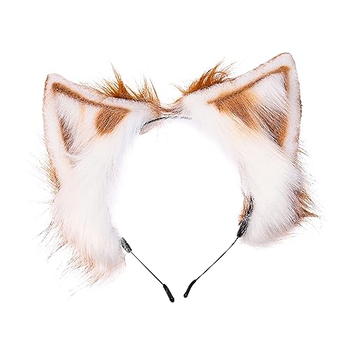 LALADEFIEE Katzenohren Stirnband Für Cosplay Tierohren Kopfbedeckung Für Party Haarspange Zubehör Entzückendes Haar Band Für Fotos Und Veranstaltungen von LALADEFIEE