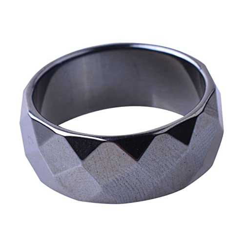 LALADEFIEE 1Stück für Multi Facetten Einzigartigem Material Hochzeitsband Versprechenring oder Jubiläumsring Stilvoller von LALADEFIEE