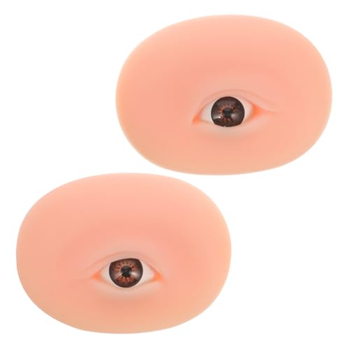 LALADEFIEE Silikon Make up Training Boards Augenbrauen Und Lidschatten Übungsmodelle Für Anfänger Wiederverwendbare Künstliche Haut Hautähnliche Textur Geeignet Für Wimpern Und Augen von LALADEFIEE