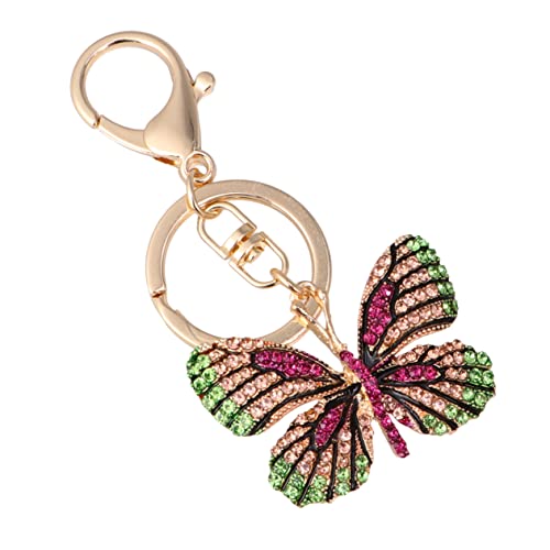 LALADEFIEE Schlüsselanhänger Tasche Charm Schmetterling Schlüsselanhänger Schlüssel Mädchen Frauen von LALADEFIEE