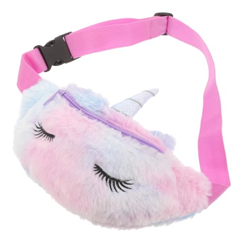 LALADEFIEE Bauchtasche mit flauschigem Einhorn 1 Stück Cartoon-Einhorn Plüsch-Gürteltasche für Jungen und Mädchen Jungen und Mädchen Verstellbarer Schultergurt Umhängetasche für den Winter LALADEFIEE Bauchtasche mit flauschigem Einhorn 1 Stück Cartoon-Einhorn Plüsch-Gürteltasche für Jungen und Mädchen Jungen und Mädchen Verstellbarer Schultergurt Umhängetasche für den Winter von LALADEFIEE