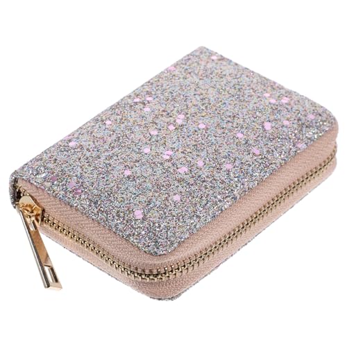 LALADEFIEE Geldbörse Aus Pu-Material Mit Reißverschluss Kleine Münzfach-Tasche Für Damen Aufbewahrungstasche Für Kleingeld Karten Und Schlüssel von LALADEFIEE