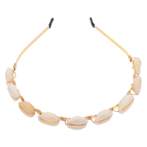 LALADEFIEE Stirnband Für Frauen Zarte Haar Mode Stilvolle Urlaub Kopfbedeckung Mit Shell Design Eleganter Haarreif Für Mädchen Schöne Farbe Und Feine Verarbeitung von LALADEFIEE