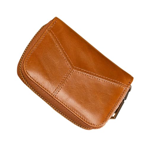 LALADEFIEE 1stück Multifunktionaler Leder Kartenetui Mit Reißverschluss Für Geld Und Karten Für Damen Und Herren Kompakte Und Tragbare Lösung Für Unterwegs von LALADEFIEE